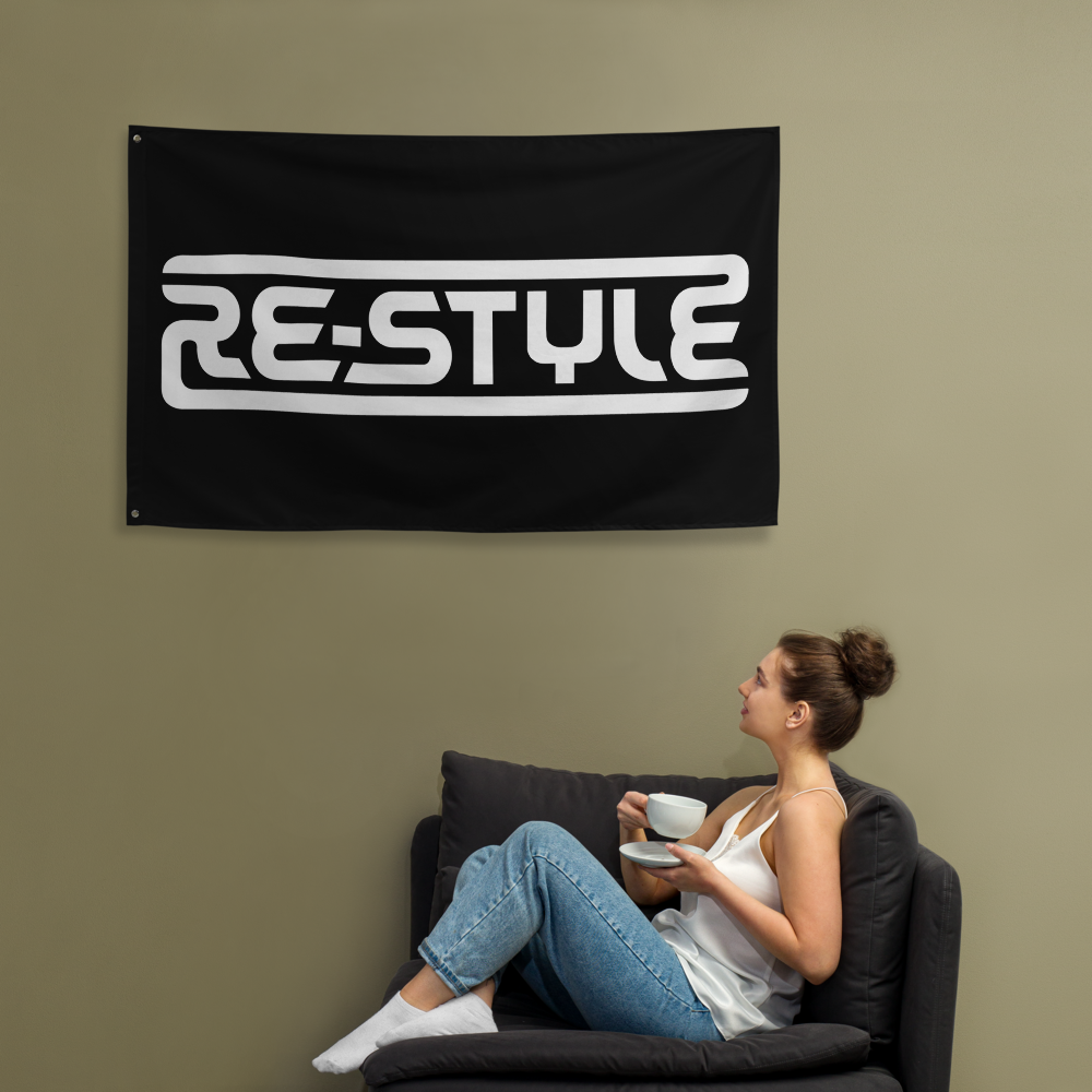 Re-Style Flag in Black