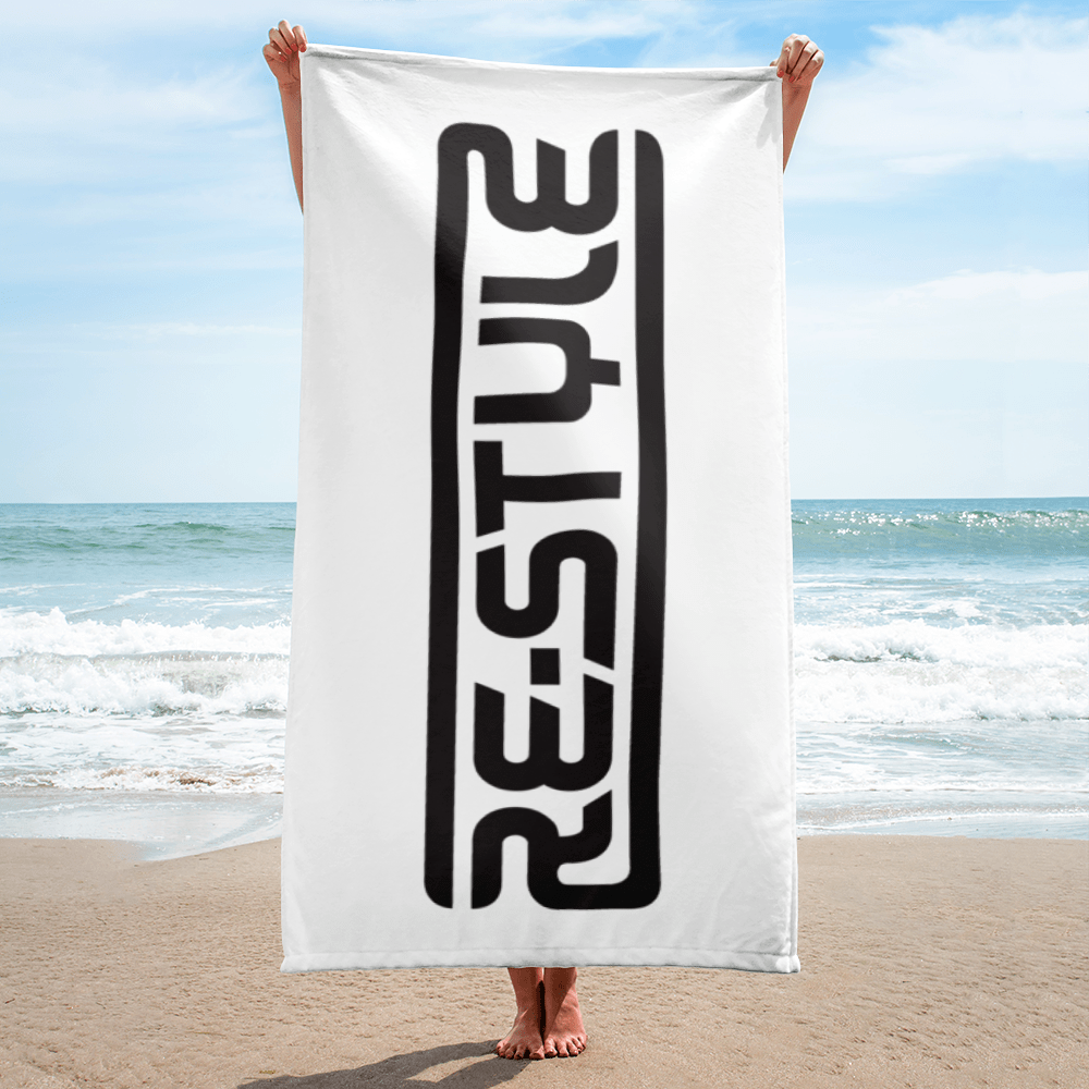 Re-Style Beach Towel in White