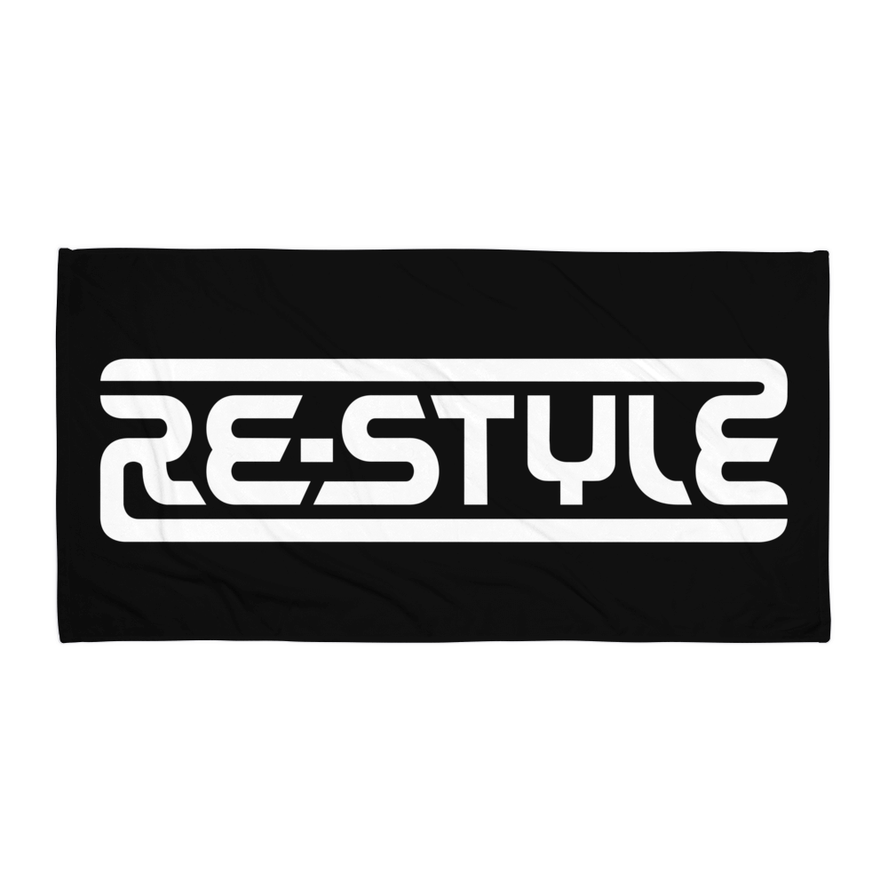 Re-Style Beach Towel in Black