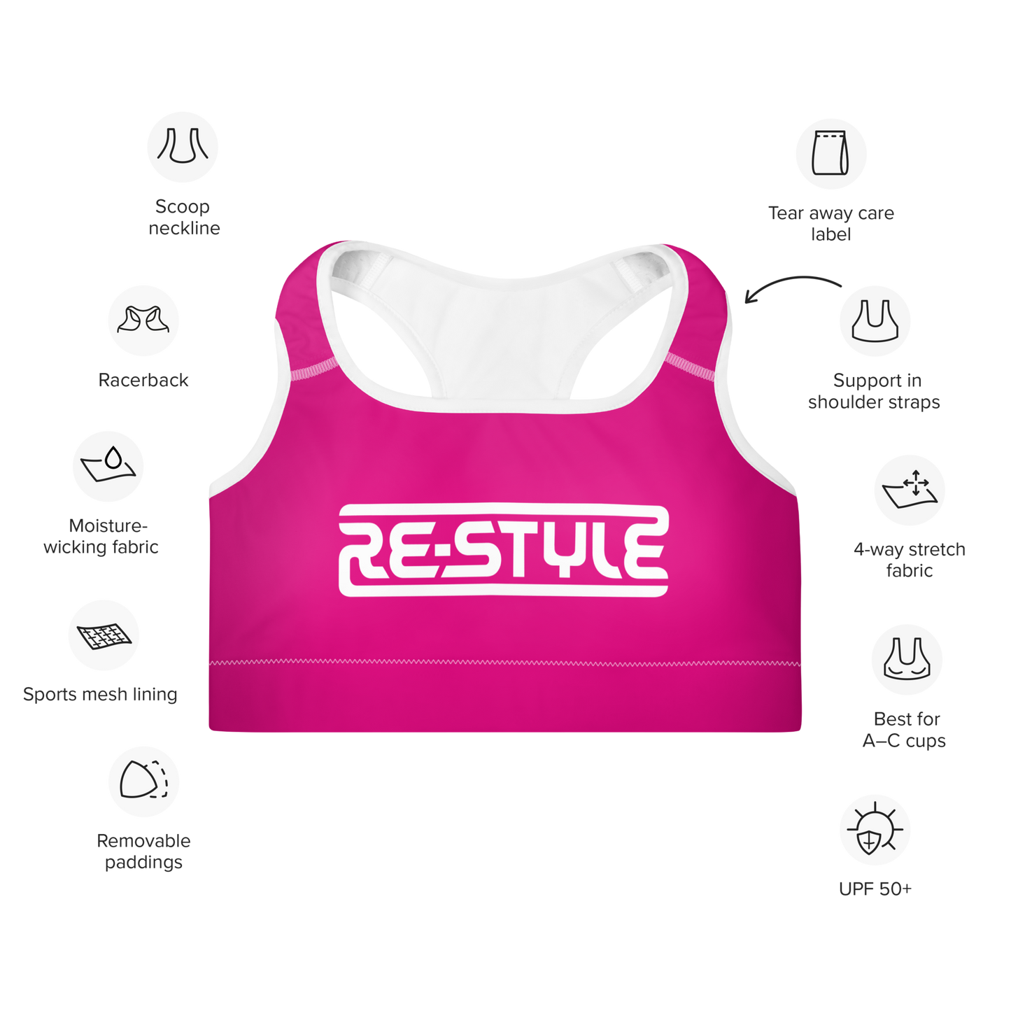 Re-Style Sport Top Red-Violet