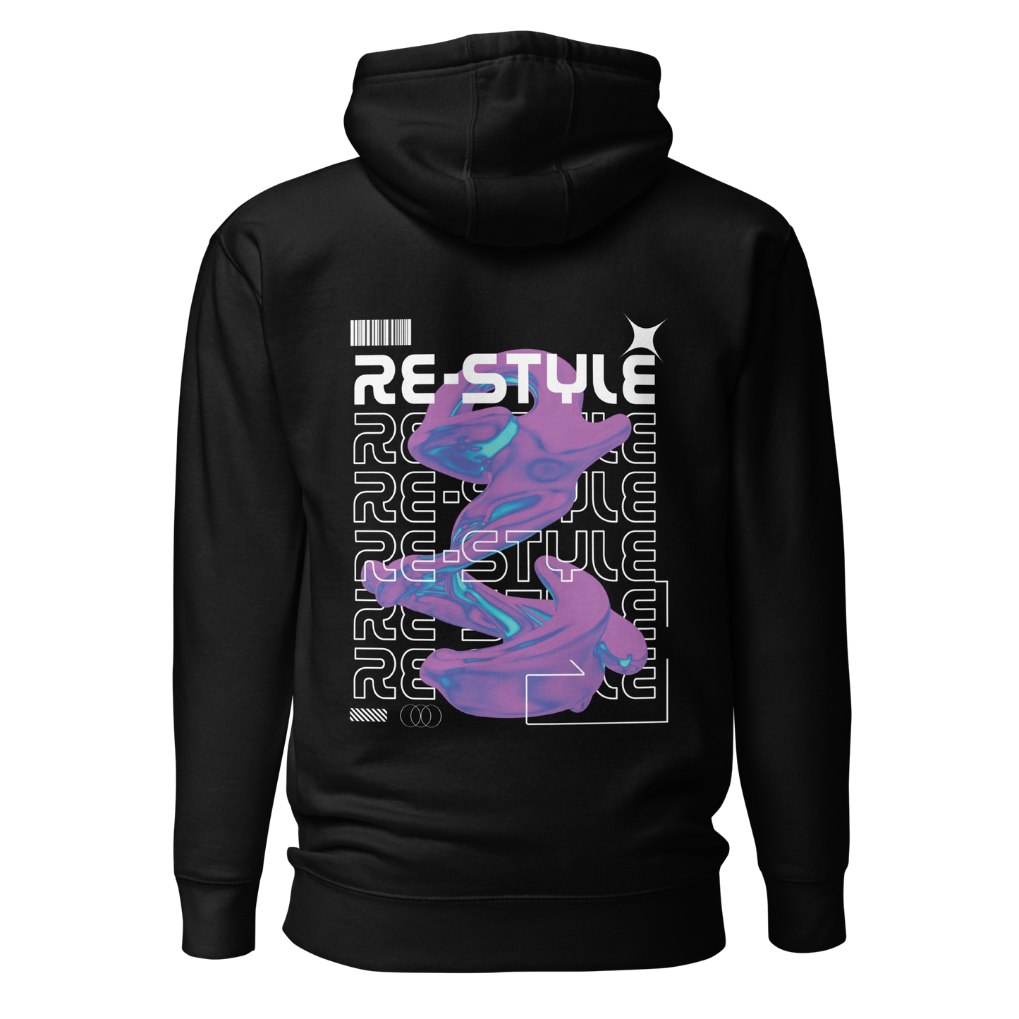 Re-Style Hoodie !ndigo Splash