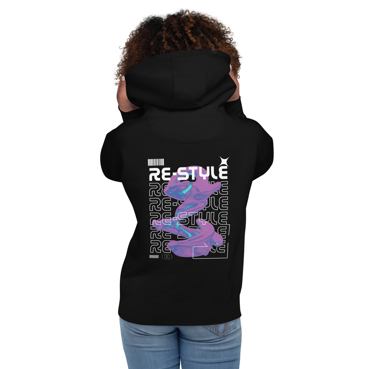 Re-Style Hoodie !ndigo Splash