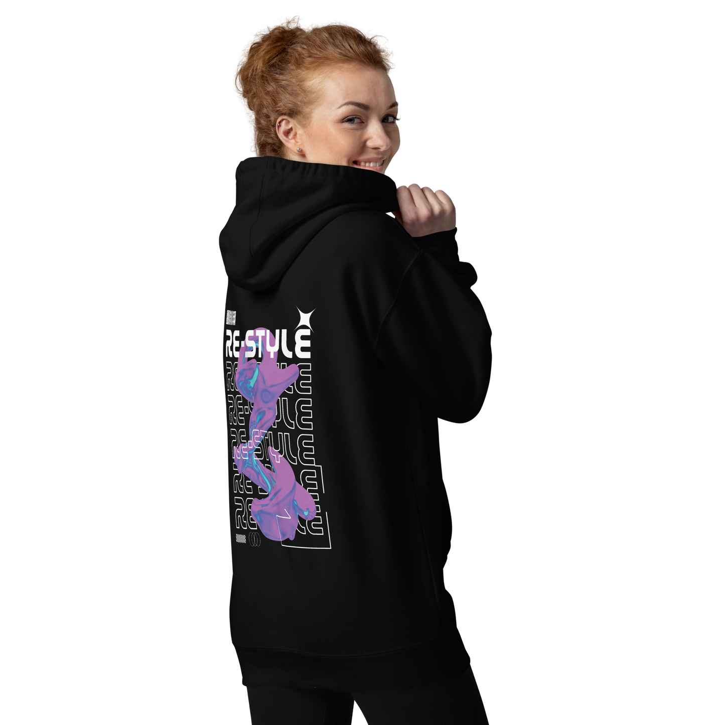 Re-Style Hoodie !ndigo Splash